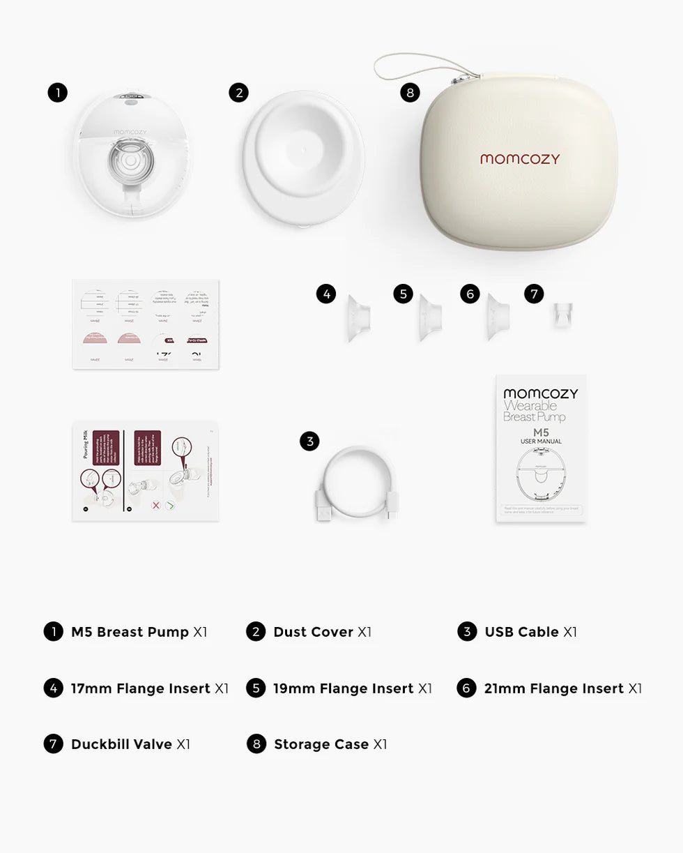 Momcozy M5 - Tragbare Milchpumpe